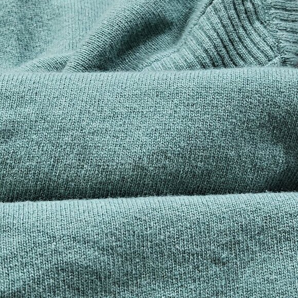 Atos Lombardini Cardigan Women 42 M Teal Snap Button Lined LS Cats Cashmere Boho - Picture 3 of 15